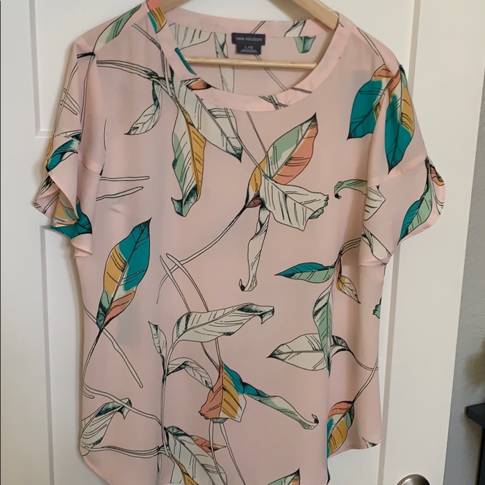 Pale Pink Floral Top